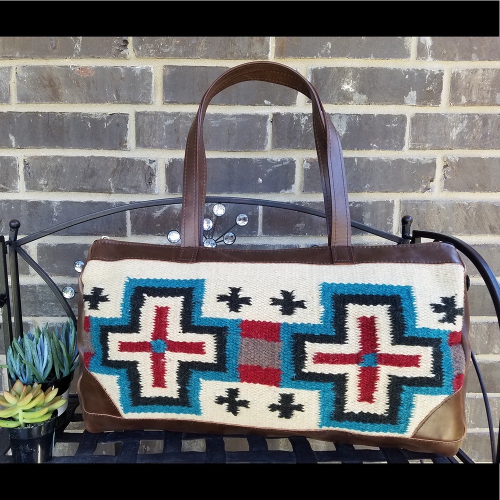 Zapotec Style Large Barrel Bag